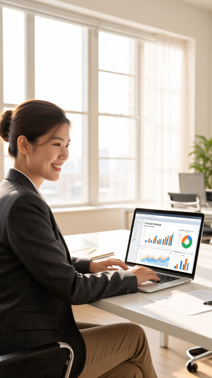 Marketing agency expert reviewing analytics for Irvine CA businesses