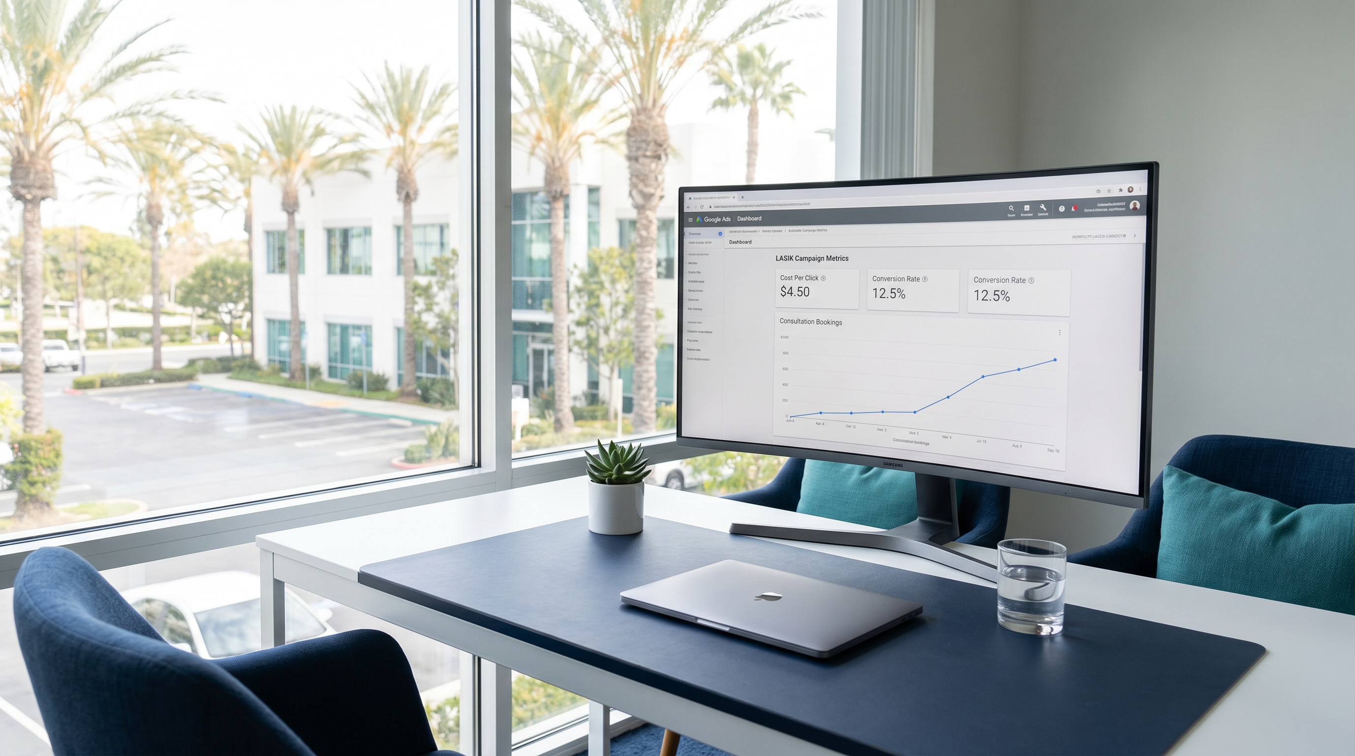 LASIK digital marketing dashboard by Search Lumis — LASIK Google Ads PPC management